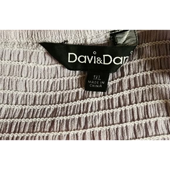 Davi & Dani New Lilac Crochet Lace Overlay Cocktail Dress Size 1XL With Pockets - Picture 5 of 5